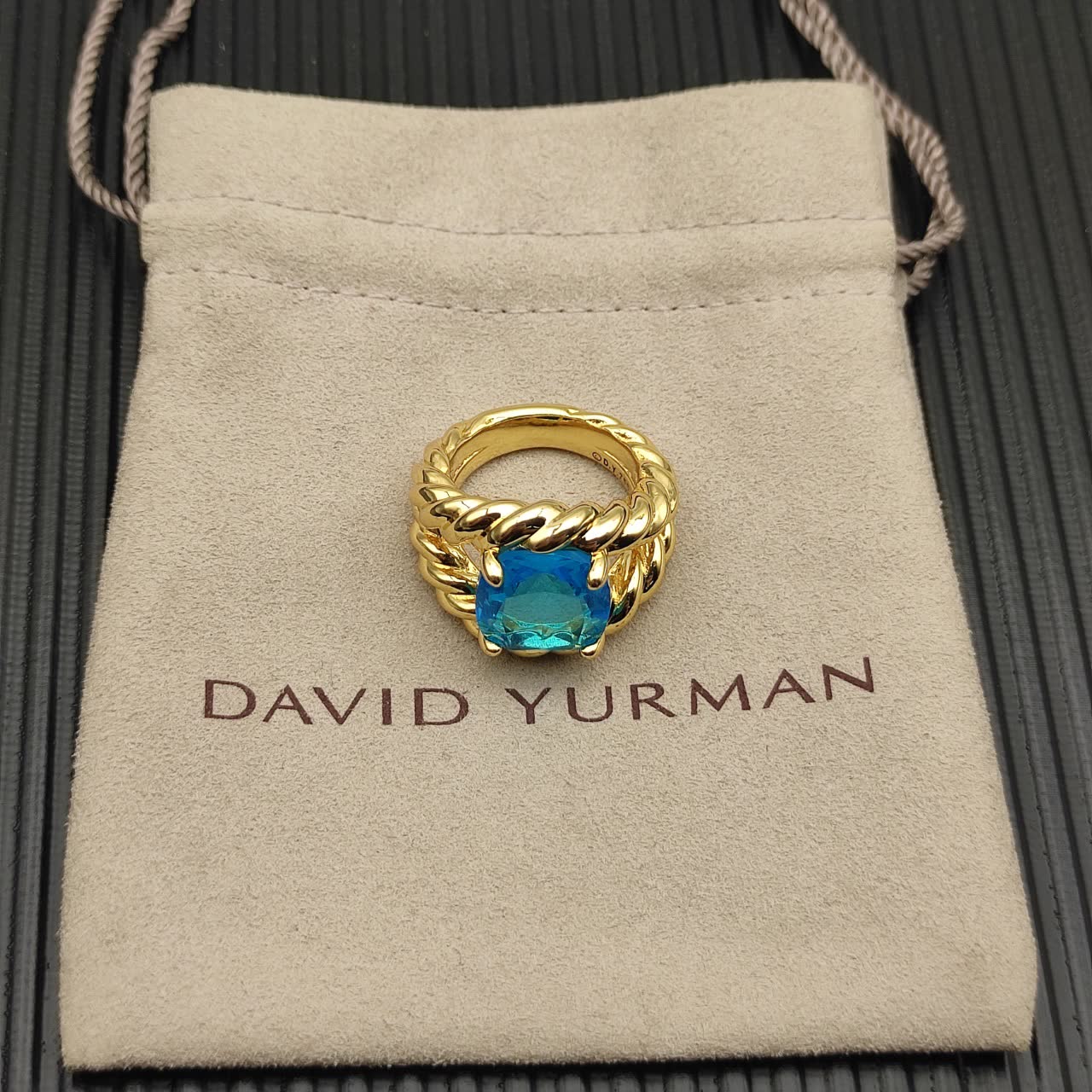 David Yurman Blue Gemstone Ring